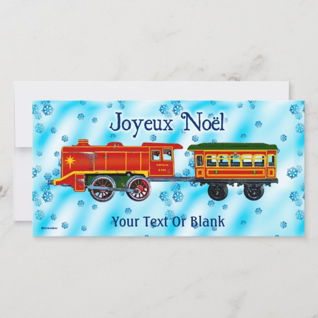 Tarjeta Festiva Navidades Express - Joyeux Noël (Anverso)