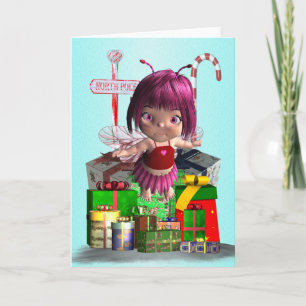 Tarjeta Festiva Navidades Fairy