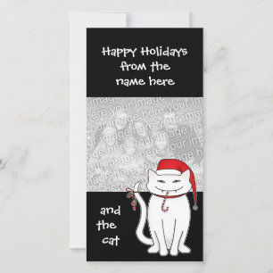Tarjeta Festiva Navidades familia de vacaciones de bratty