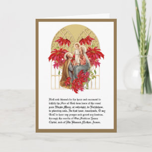 Tarjeta Festiva Navidades Familia Santa Andrés Novena 