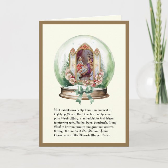Tarjeta Festiva Navidades Familia Santa Andrés Novena (Anverso)