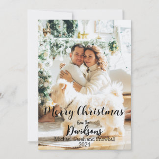 Tarjeta Festiva Navidades familiares 2024 Foto