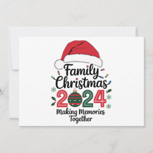 Tarjeta Festiva Navidades familiares 2024 Reuniendo Recuerdos
