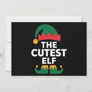Tarjeta Festiva Navidades familiares de Cutest Elf Mateo