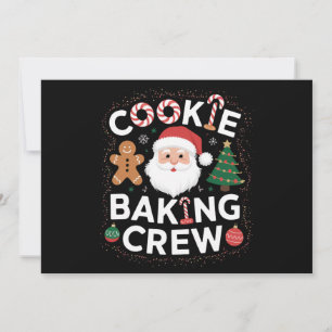 Tarjeta Festiva Navidades familiares de navidades Cookie Baking Cr