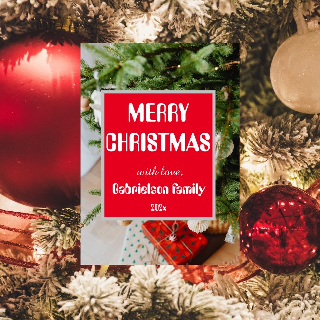 Tarjeta Festiva Navidades familiares sencillos y elegantes persona (Subido por el creador)