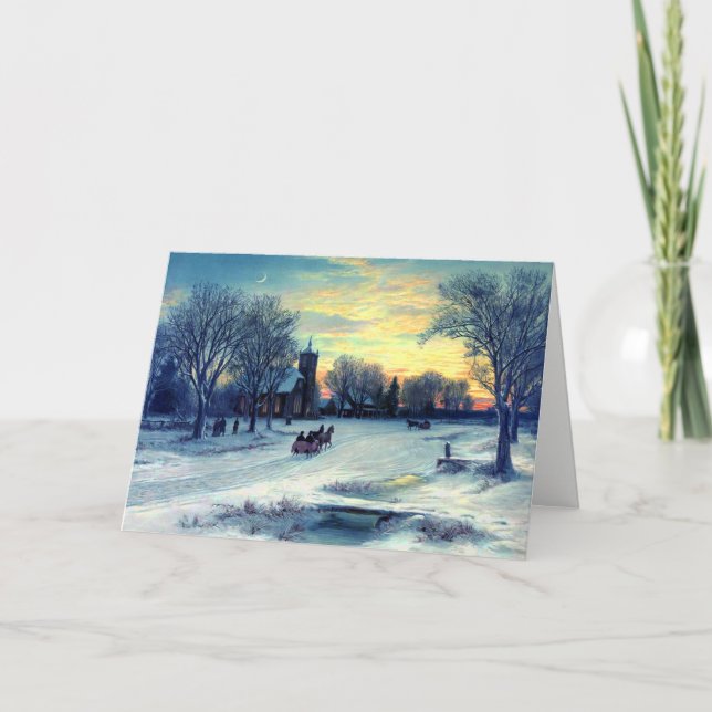 Tarjeta Festiva Navidades felices (Anverso)