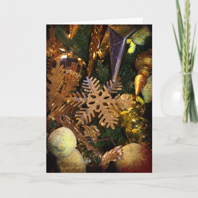 Tarjeta Festiva Navidades felices (Anverso)