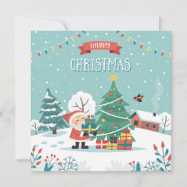 Tarjeta Festiva Navidades felices