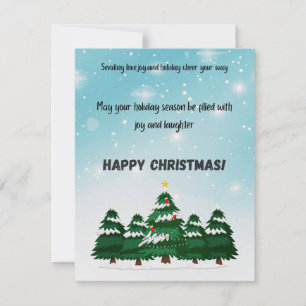 Tarjeta Festiva Navidades felices