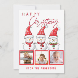 Tarjeta Festiva Navidades felices 3 Foto