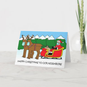 Tarjeta Festiva Navidades felices de 19 a vecinos