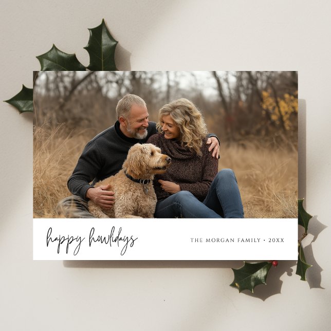 Tarjeta Festiva Navidades Feliz Día De Amanecer Foto Pareja Con Pe (Subido por el creador)