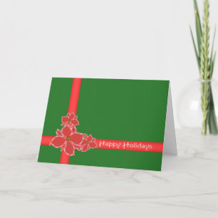 Tarjeta Festiva Navidades-Feliz feriado-DIY