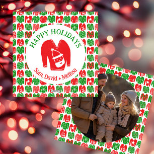 Tarjeta Festiva Navidades feos PERSONALIZADO de sudadera foto