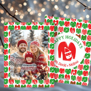 Tarjeta Festiva Navidades feos PERSONALIZADO de sudadera foto