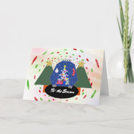 Tarjeta Festiva Navidades feos sudorosos Nostalgia de temporada