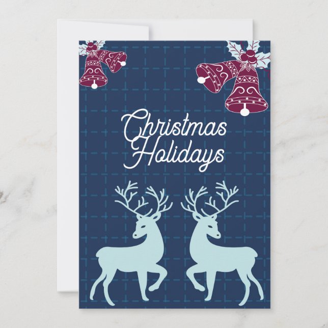 Tarjeta Festiva Navidades feriados (Anverso)