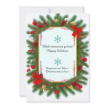 Navidades Festividades Enmarcadas Con Ramas De Pin