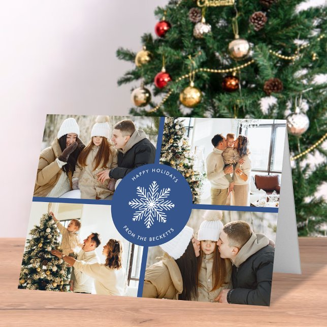 Tarjeta Festiva Navidades festivos de copo de nieve 4 Foto (Subido por el creador)