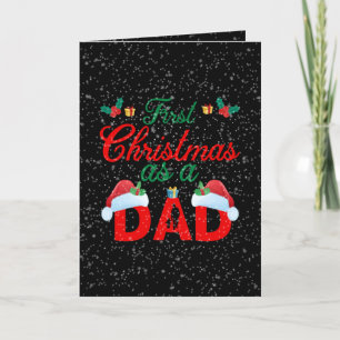 Tarjeta Festiva Navidades festivos de primer padre agregan sentimi