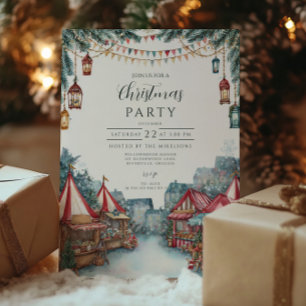Tarjeta Festiva Navidades festivos de Winter Village
