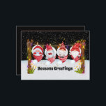 Tarjeta Festiva navidades festivos gnome snowman Holiday Card<br><div class="desc">navidades festivos gnome snowman Holiday Card</div>