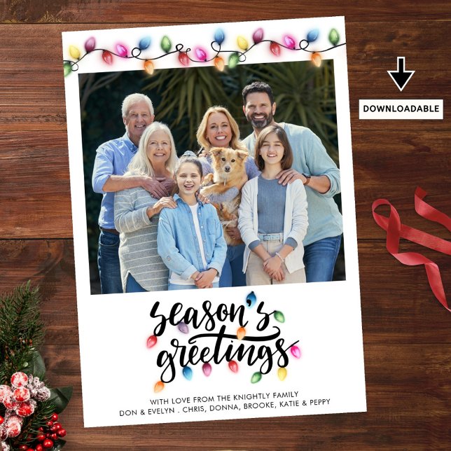 Tarjeta Festiva Navidades festivos iluminan las estaciones de salu (Subido por el creador)