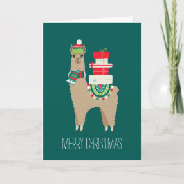 Tarjeta Festiva Navidades festivos llaman foto Personalizado