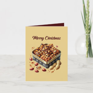 Tarjeta Festiva Navidades festivos personalizable caramelos