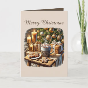 Tarjeta Festiva Navidades festivos personalizable de galletas de j