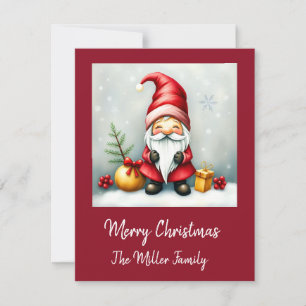 Tarjeta Festiva Navidades festivos y acogedores enmascarados