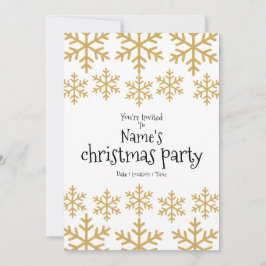 Tarjeta Festiva Navidades Fiesta Gold