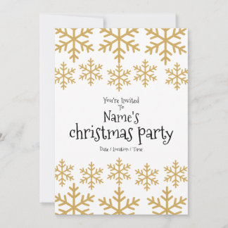 Tarjeta Festiva Navidades Fiesta Gold