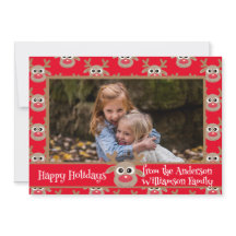 Navidades Foto Patrón de reno blanco rojo