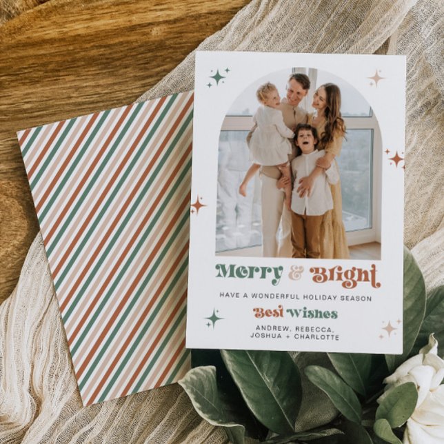 Tarjeta Festiva Navidades fotográficos Boho con certificado de fer (Subido por el creador)