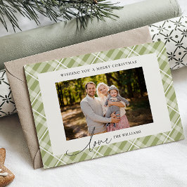 Tarjeta Festiva Navidades fotográficos clásicos de Personalizado G