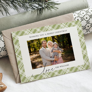 Tarjeta Festiva Navidades fotográficos clásicos de Personalizado G