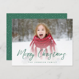 Tarjeta Festiva Navidades fotográficos completos con guión de pinc