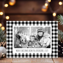 Navidades fotográficos de búfalo blanco y negro