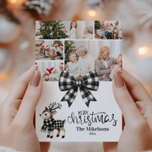 Navidades fotográficos de la familia de renos de b