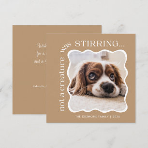 Tarjeta Festiva Navidades fotográficos de Mascota lindo