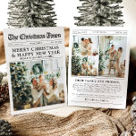 Tarjeta Festiva Navidades fotográficos de periódico único de qué a<br><div class="desc">Celebra los momentos más destacados de tu año con nuestra exclusiva tarjeta de vacaciones con fotos de Navidades de "What A Year". Diseñada en un estilo periodístico moderno, esta tarjeta ofrece una forma creativa de compartir tus recuerdos e hitos favoritos. Con secciones de personalizable para fotos y leyendas, es perfecto...</div>