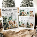 Tarjeta Festiva Navidades fotográficos de periódico único de qué a<br><div class="desc">Celebra los momentos más destacados de tu año con nuestra exclusiva tarjeta de vacaciones con fotos de Navidades de "What A Year". Diseñada en un estilo periodístico moderno, esta tarjeta ofrece una forma creativa de compartir tus recuerdos e hitos favoritos. Con secciones de personalizable para fotos y leyendas, es perfecto...</div>