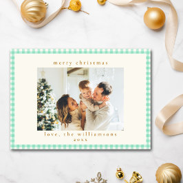 Tarjeta Festiva Navidades fotográficos de Personalizado de Placas