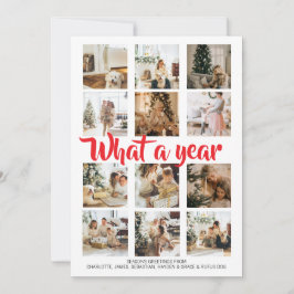 Tarjeta Festiva Navidades fotográficos de qué año se personalizan
