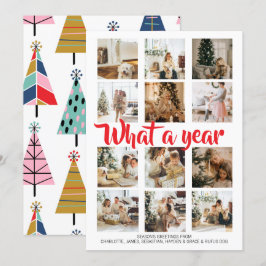 Tarjeta Festiva Navidades fotográficos de qué año se personalizan