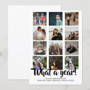 Tarjeta Festiva Navidades fotográficos de qué año se personalizan
