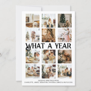 Tarjeta Festiva Navidades fotográficos de qué año se personalizan