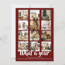 Tarjeta Festiva Navidades fotográficos de qué año se personalizan